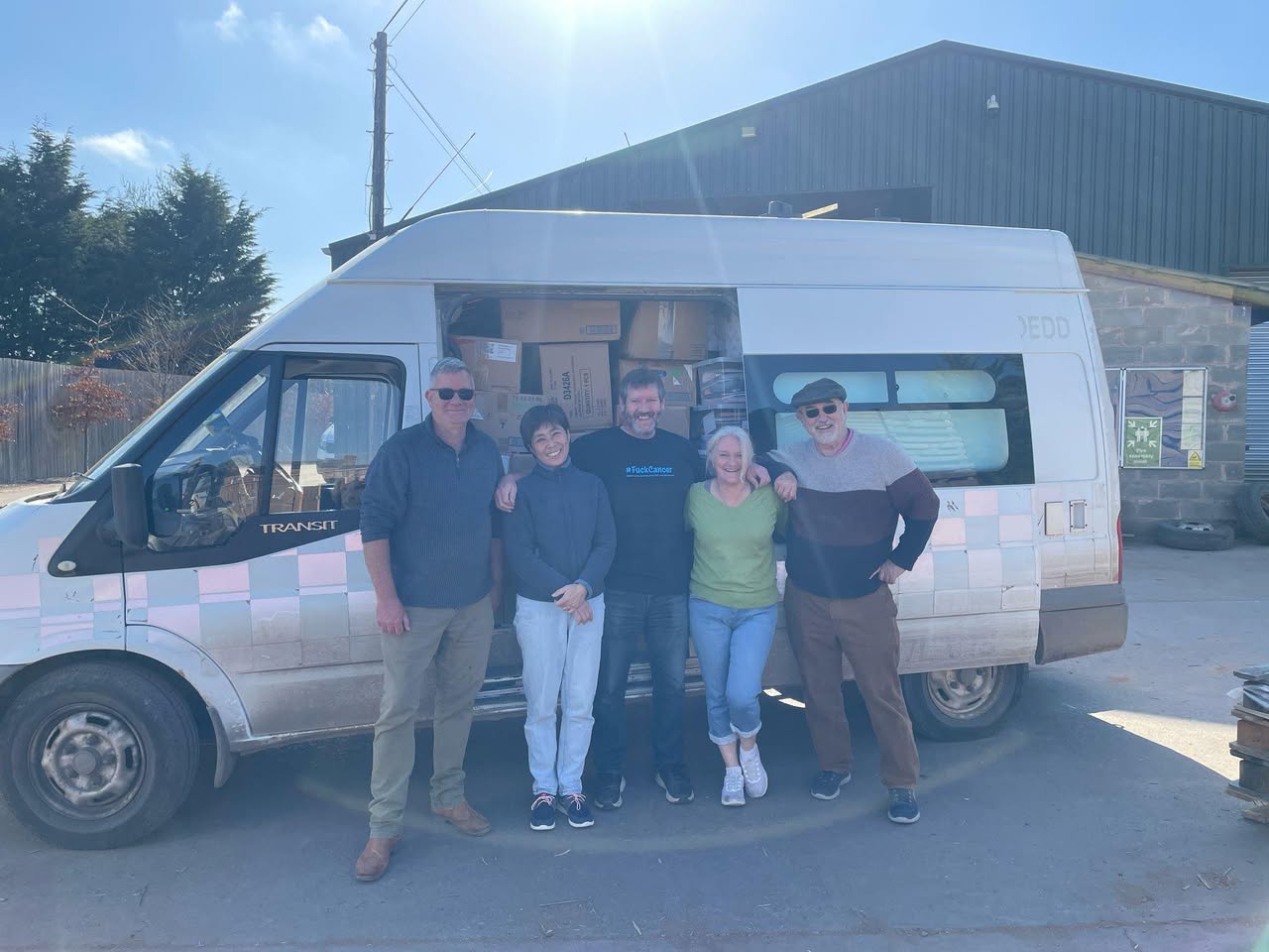 Back in April – We loaded up a van for Ukraine